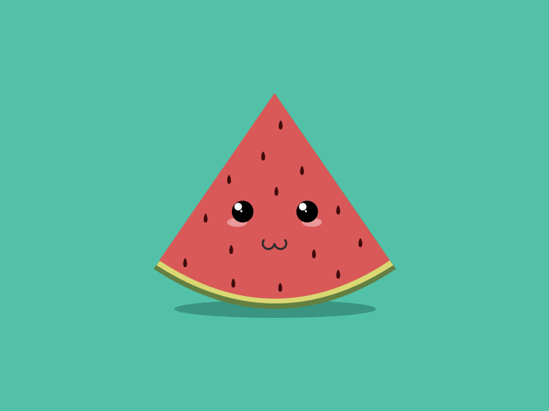 Watermelon gif kawaii watermelon