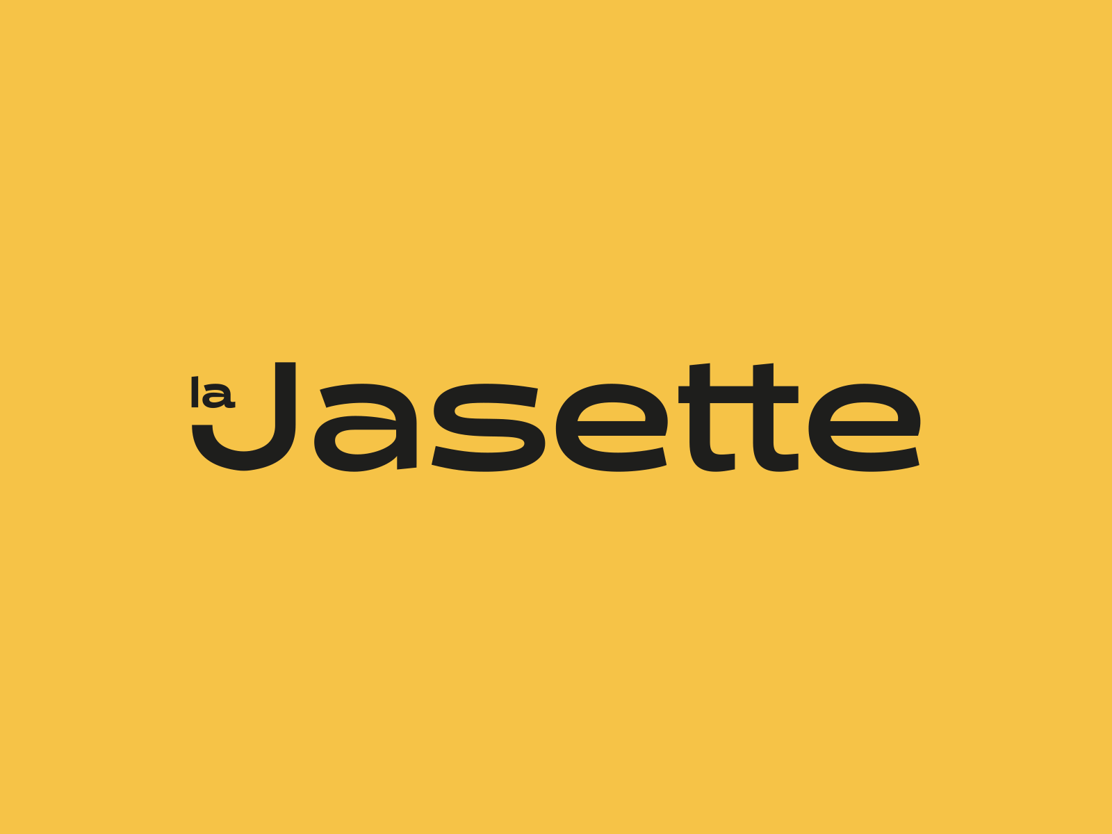 La Jasette brand branding design logo typeface typography