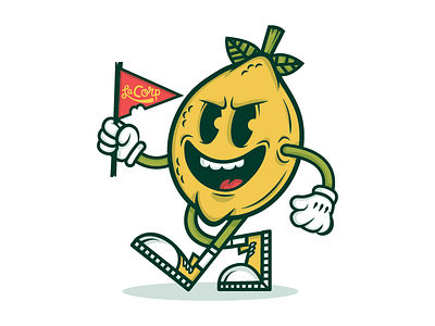 Lemon Guy brand character illustration lemon mascot