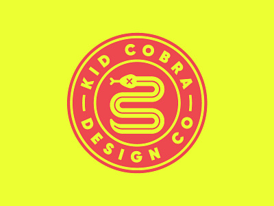 Kid Cobra Badge badge branding illustrator logo