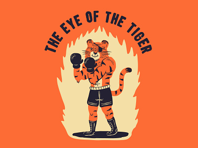 The Eye Of The Tiger character illustration tiger vector