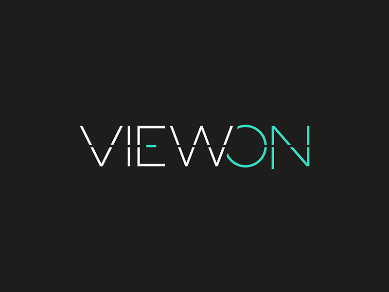 ViewOn logo anim branding gif logo motion