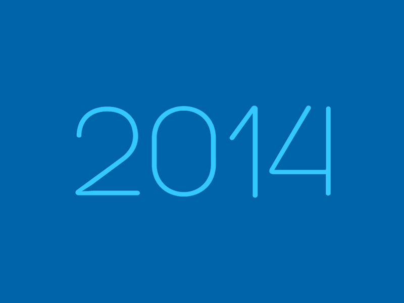 2014" 2014 animation drop event font gif highlight motion video water