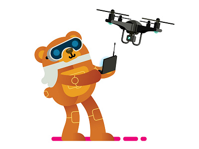 Cyber Bear Drone animal bear drone robot