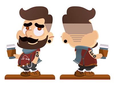 Hipster character hipster illustration