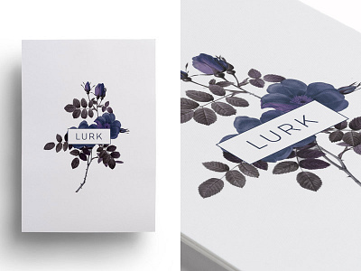 LURK Logo Concept boston branding floral logo flowers jsgd logo logo design lurk purple