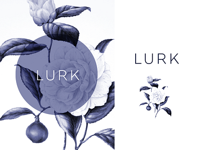 Lurk Logo Concept floral logo fragrance logo jsgd logo logo concept lurk