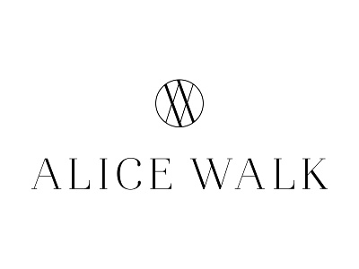 Alice Walk Logo and Mark branding fashion icon logo logo design logo mark monogram