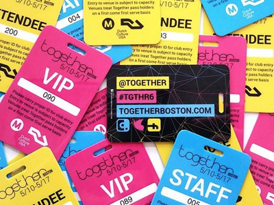 Together Pass Design branding cmyk colorful festival pass design