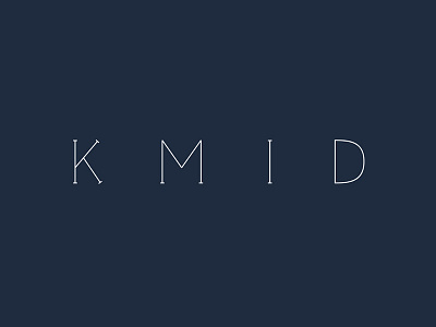 KMID Logo (Rebrand) custom font interior design logo slab