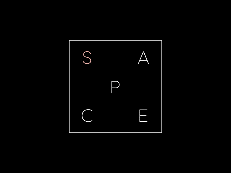 S P A C E Boston Logo activism animation branding community logo