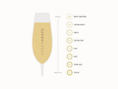 Urban Grape Sparkling Wine Infographic branding infographic information design wine