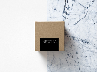 NEWMA Box Design box branding fashion logo marble packaging