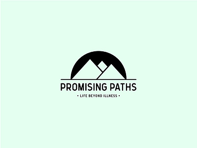 Promising Paths Primary Logo branding logo mountains nonprofit