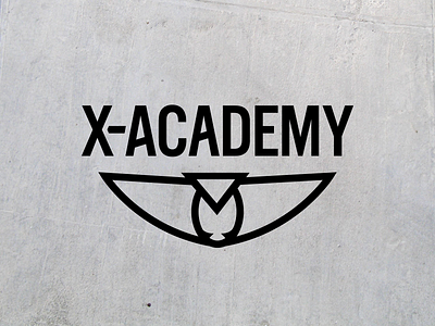 X-Academy Logo branding community logo owl