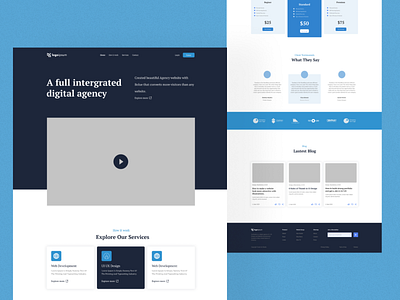 Digital Agency Wireframe agency design digital graphic design ux wirefarme