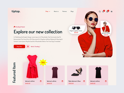 tiptop ecommerce website