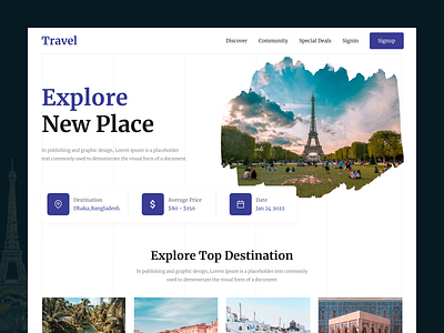 Travel Agency landing page adventure camping eiffel tower flight hiking home page landing page outdoors tourism tourist travel agency travel agent travel guide traveling traveller trip planner vacation rentals website website design