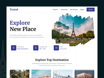 Travel Agency landing page