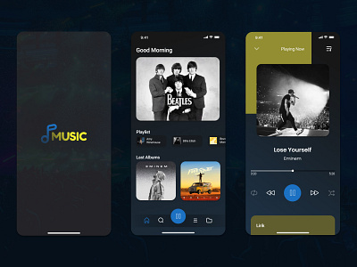 Music App animation app branding design graphic design illustration logo mobile app ui user experience ux web