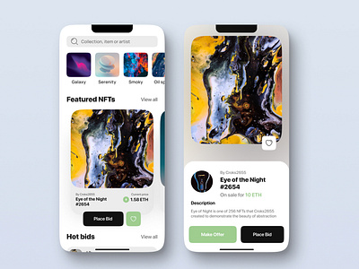 NFT app concept