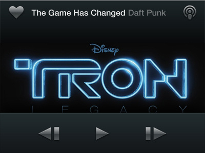 The Game Has Changed css3 ios music player web app