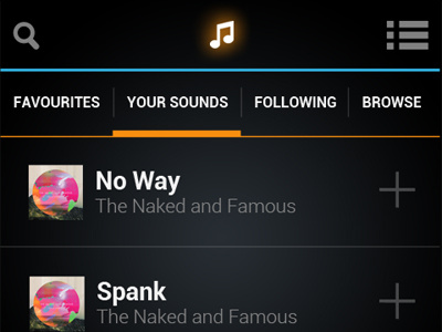 Android android css3 music player web app
