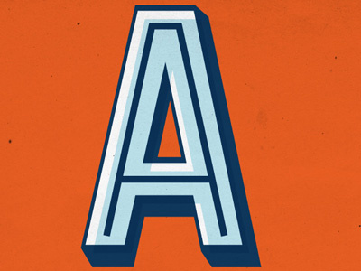 A is for... a alphabet free throw illustration