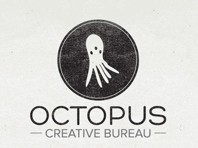 OCTOPUS black logo octo white