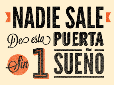 Nadie Sale creo typography