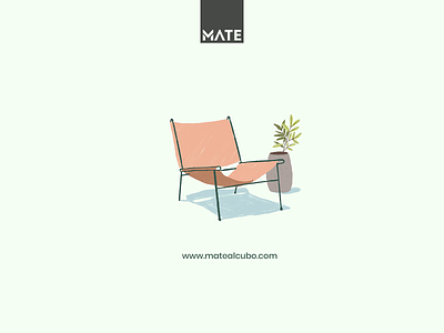 Mate al cubo - Muebles e interiorismo furniture website illustration