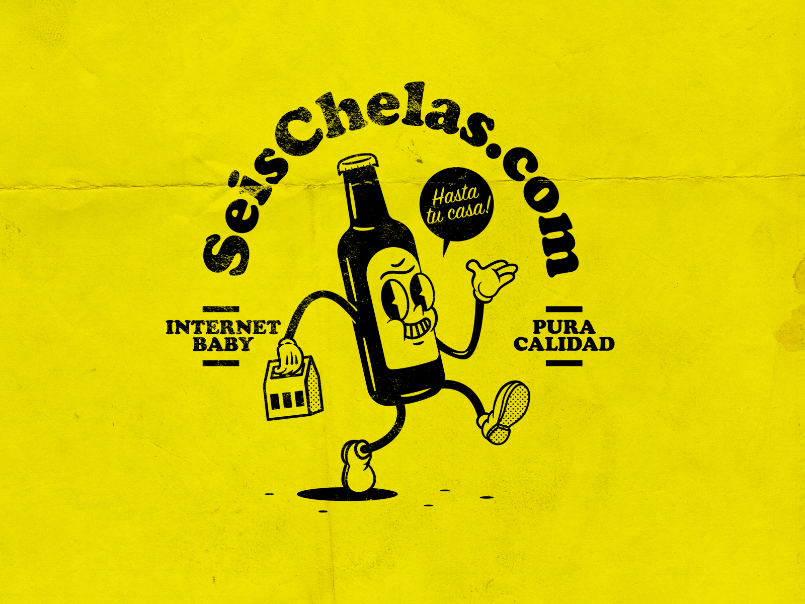 SeisChelas.com art beer character illustration