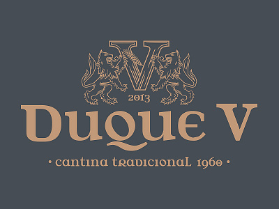 duque V bar cantina free throw logo