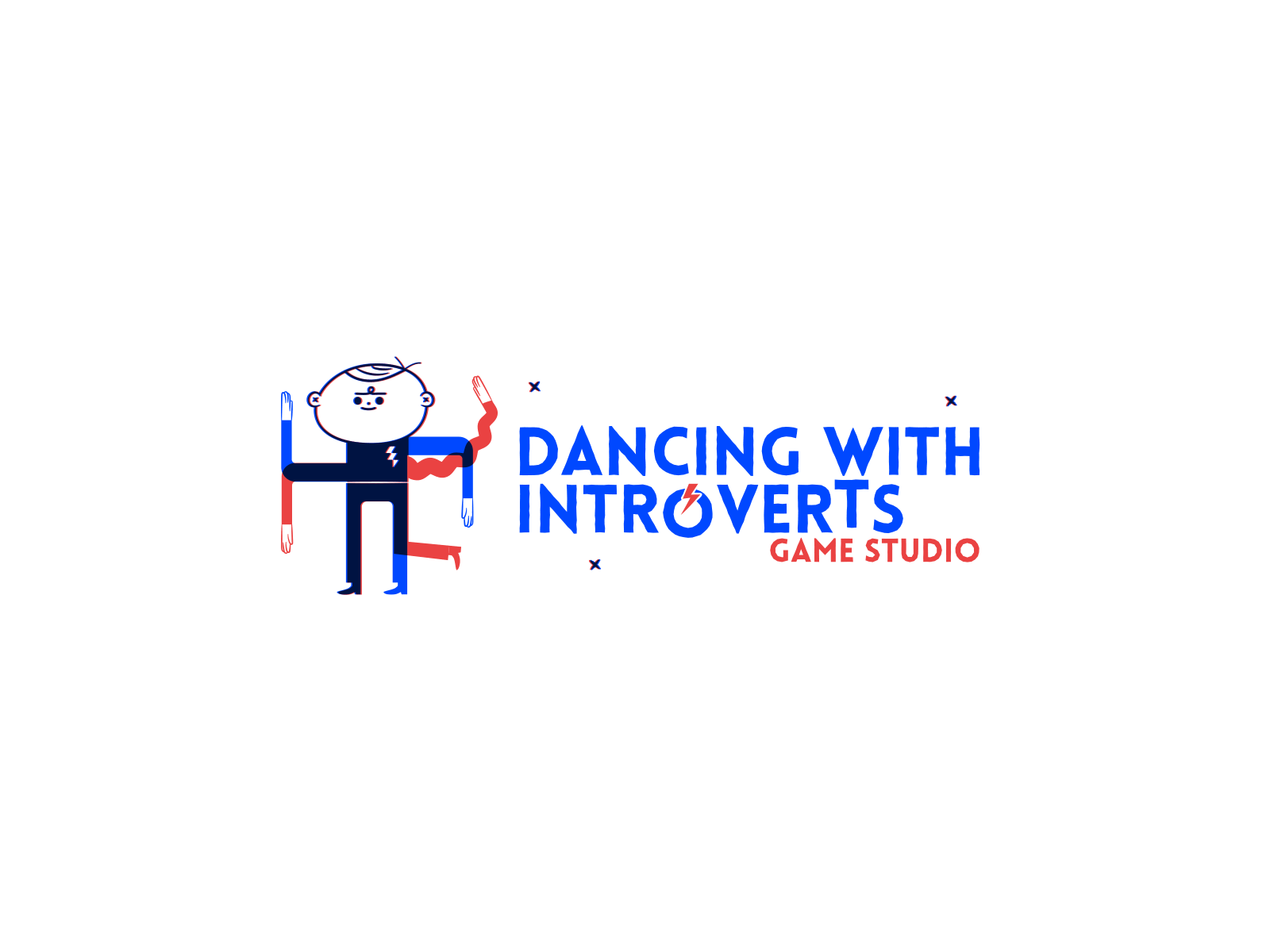 Dance with introverts Logo Redesign branding dance design game game studio gif illustration introvert logo