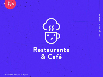 Restauranteycafe.com - Logo brand identity branding cafe logo coffee desechables design logo logotype restaurant