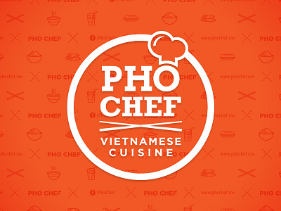 PHO CHEF Branding branding food logo pho vietnam