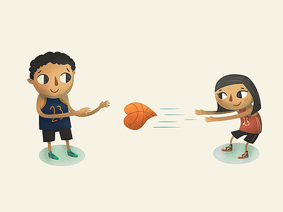 i love this game basketball character illustration love