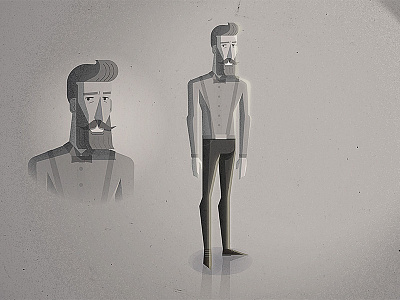 Character design sample animation bartender character fun hipster illustration