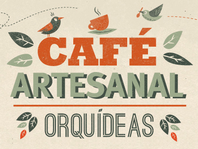 Los Tejabanes Café Artesanal birds cafe creo cultural diseño free throw illustration