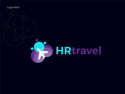 Modern travel logo | Travel logo | HRtravel 2022 2022 logo airplan branding concept creative latest creative logo design graphic design icon illustration latest logo logos modern logo symble travel logo trendy logo vector