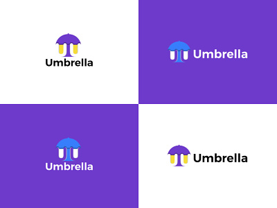 Umbrella logo design - U letter logo branding creative logo design graphic design illustration logo logo design logos u letter logo u logo u logo design umbrella umbrella logo vector