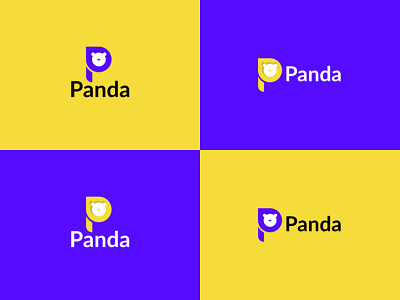 Panda logo design - p letter logo