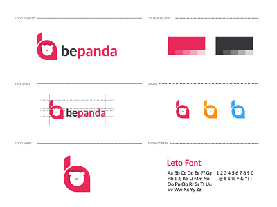 B letter logo - Panda logo design b letter logo b logo branding creative logo design graphic design illustration logo logos panda panda logo vector