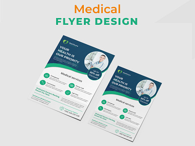 Medical flyer design branding clinic flyer creative flyer flyer flyer design flyer template graphic design healthcare healthcare flyer medical flyer print ready flyer professional flyer