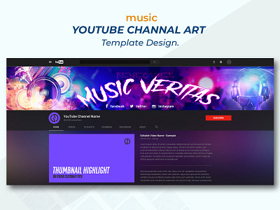 Music Youtube Banner designs, themes, templates and downloadable