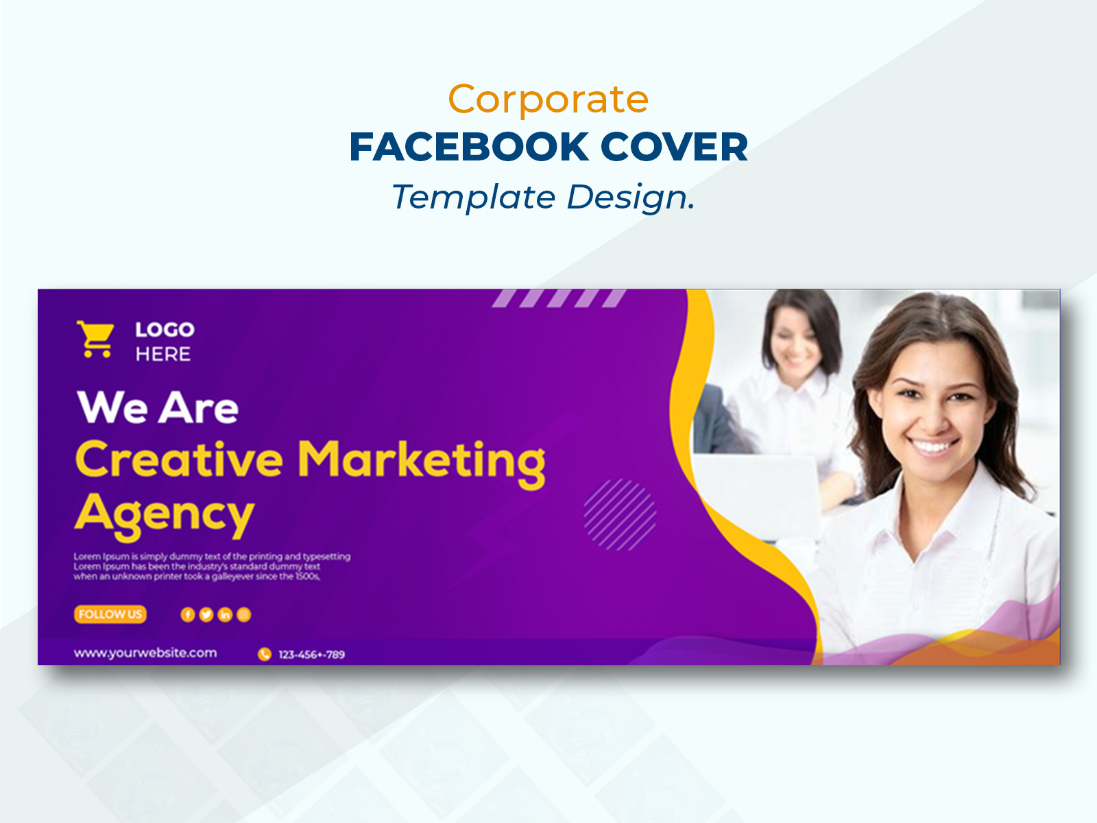 corporate facebook cover design by siblusordar on Dribbble