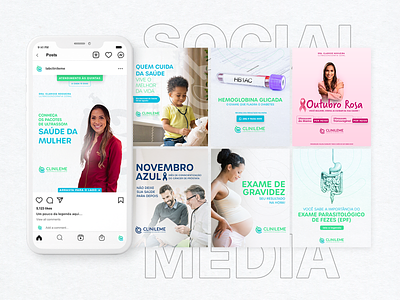 Social Media Design Clinileme clinic design health instagram social socialmedia