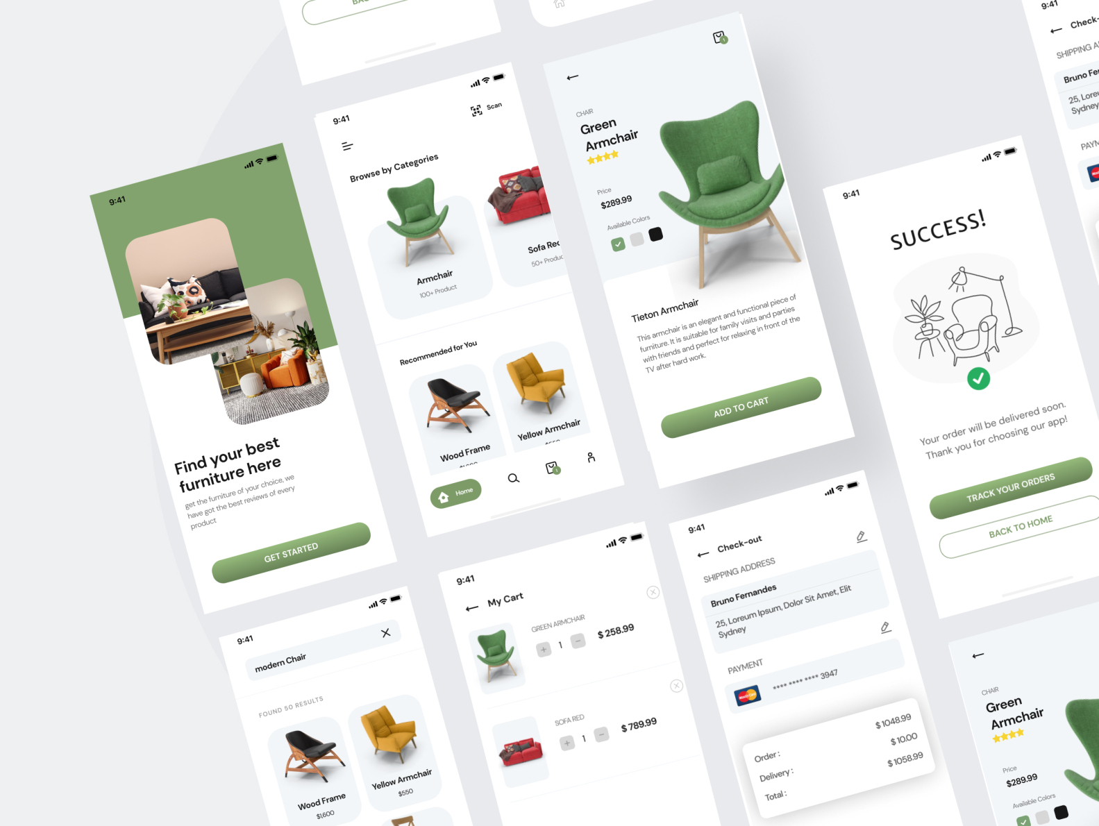 Furniture App Design by Surbhi on Dribbble