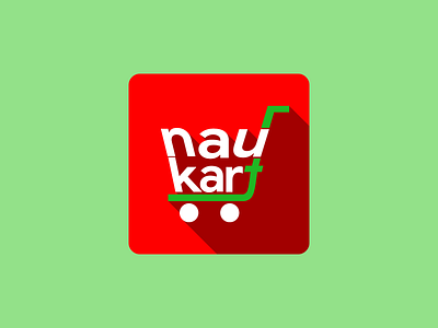 App icon - Naukart app branding design icon illustration logo typography