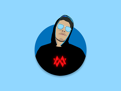 Mushroom Warrior - YouTube Art branding design icon illustration logo minimal portrait vector youtube